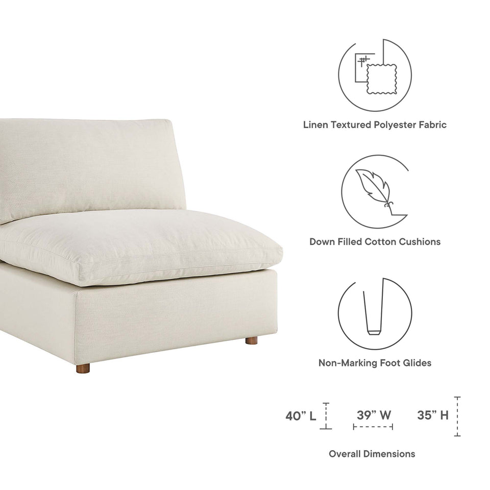 Commix 4 Piece Down Filled Overstuffed Sectional Sofa Set by Modway