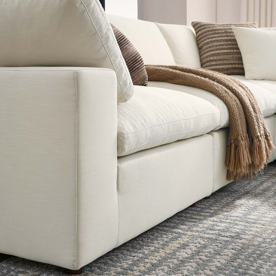 Commix 5 Piece Down Filled Overstuffed Sectional Sofa by Modway