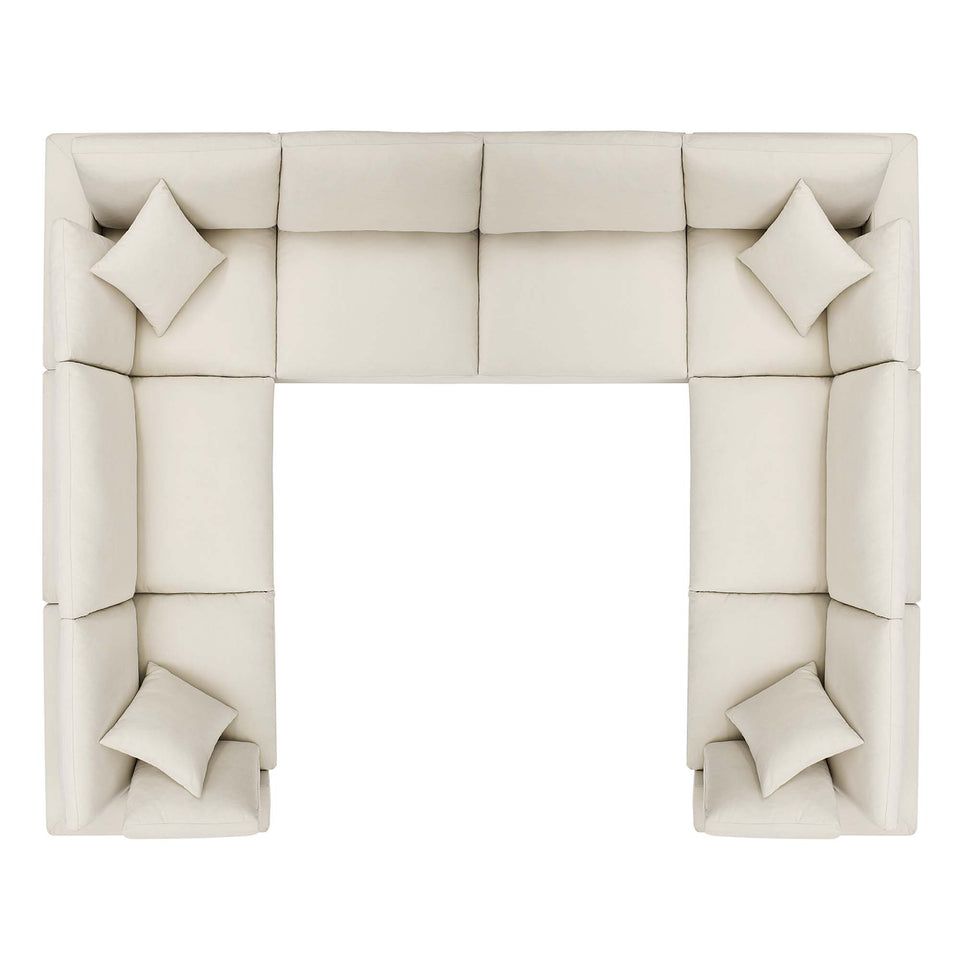 Commix 8-Piece Down Filled Overstuffed Sectional Sofa by Modway