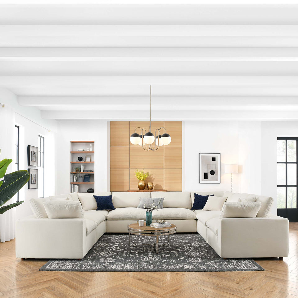 Commix 8-Piece Down Filled Overstuffed Sectional Sofa by Modway