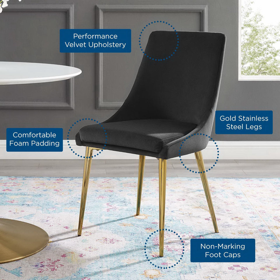 Viscount Modern Accent Performance Velvet Dining Chair by Modway