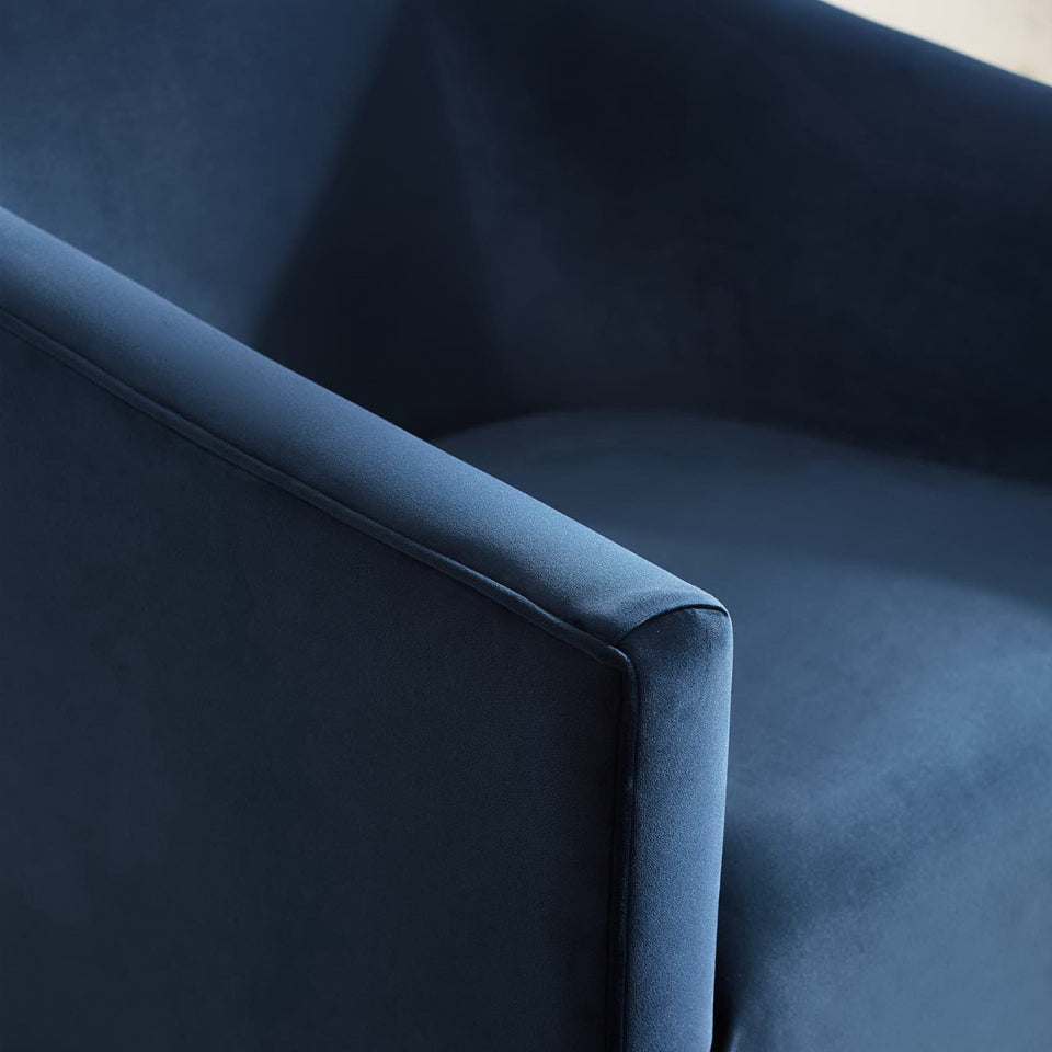 Twist Accent Lounge Performance Velvet Swivel Chair by Modway