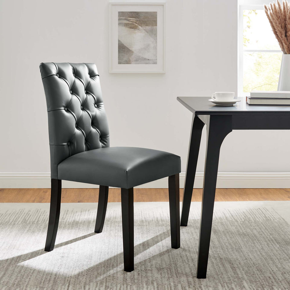 Duchess Vinyl Dining Chair Set of 2 by Modway