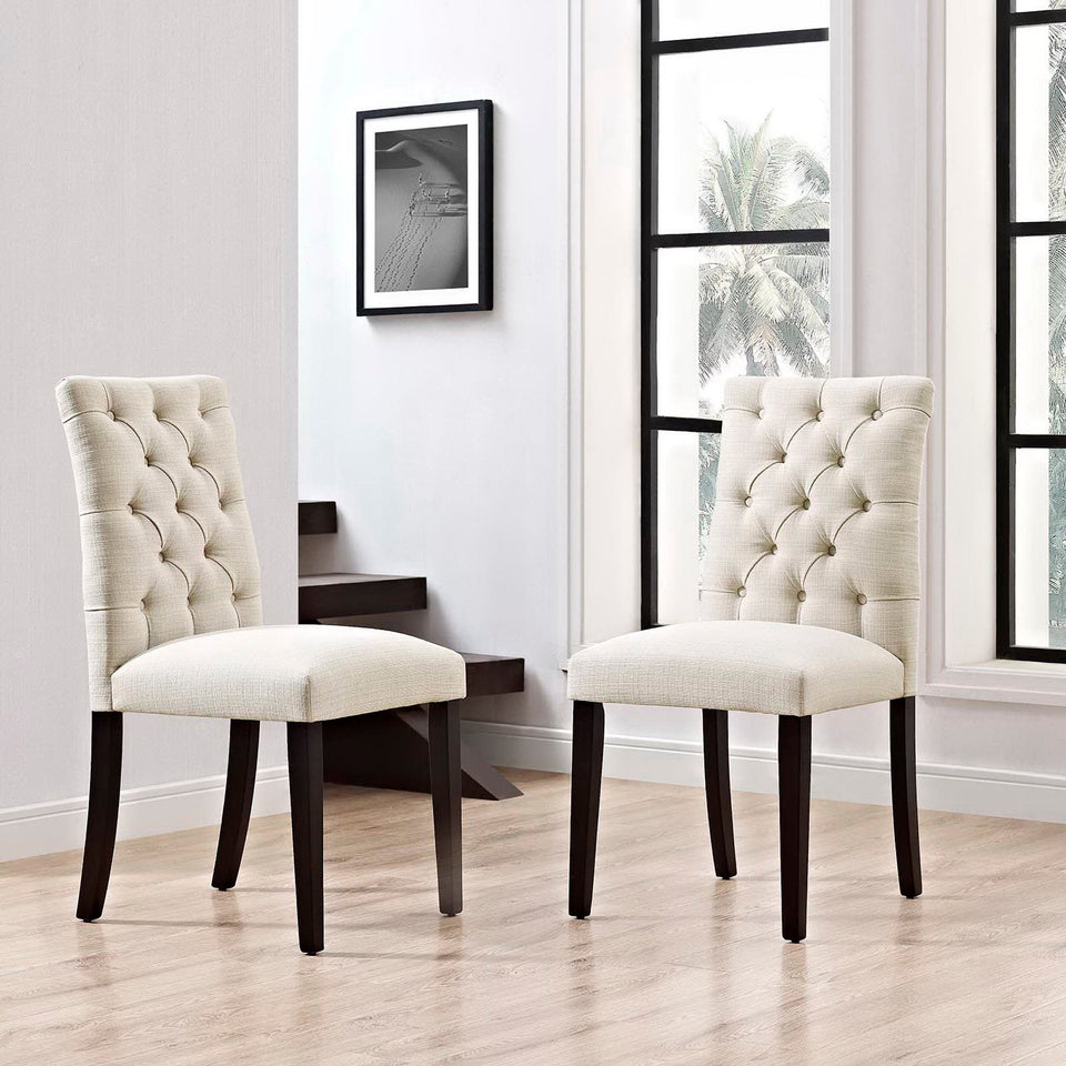 Duchess Fabric Dining Chair Set of 2 by Modway