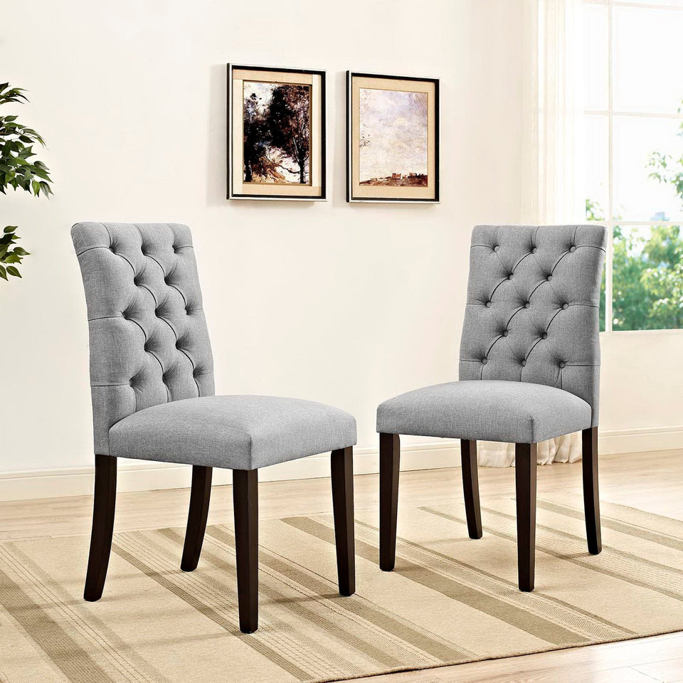 Duchess Fabric Dining Chair Set of 2 by Modway