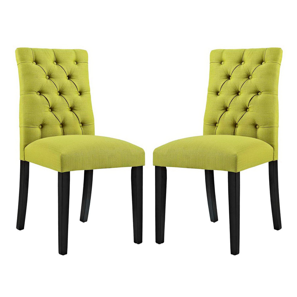 Duchess Fabric Dining Chair Set of 2 by Modway