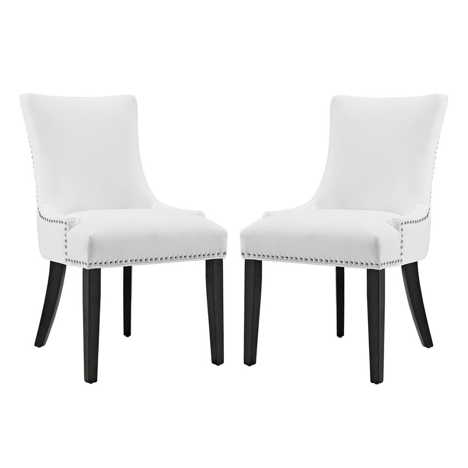 Marquis Faux Leather Dining Chair Set of 2 by Modway
