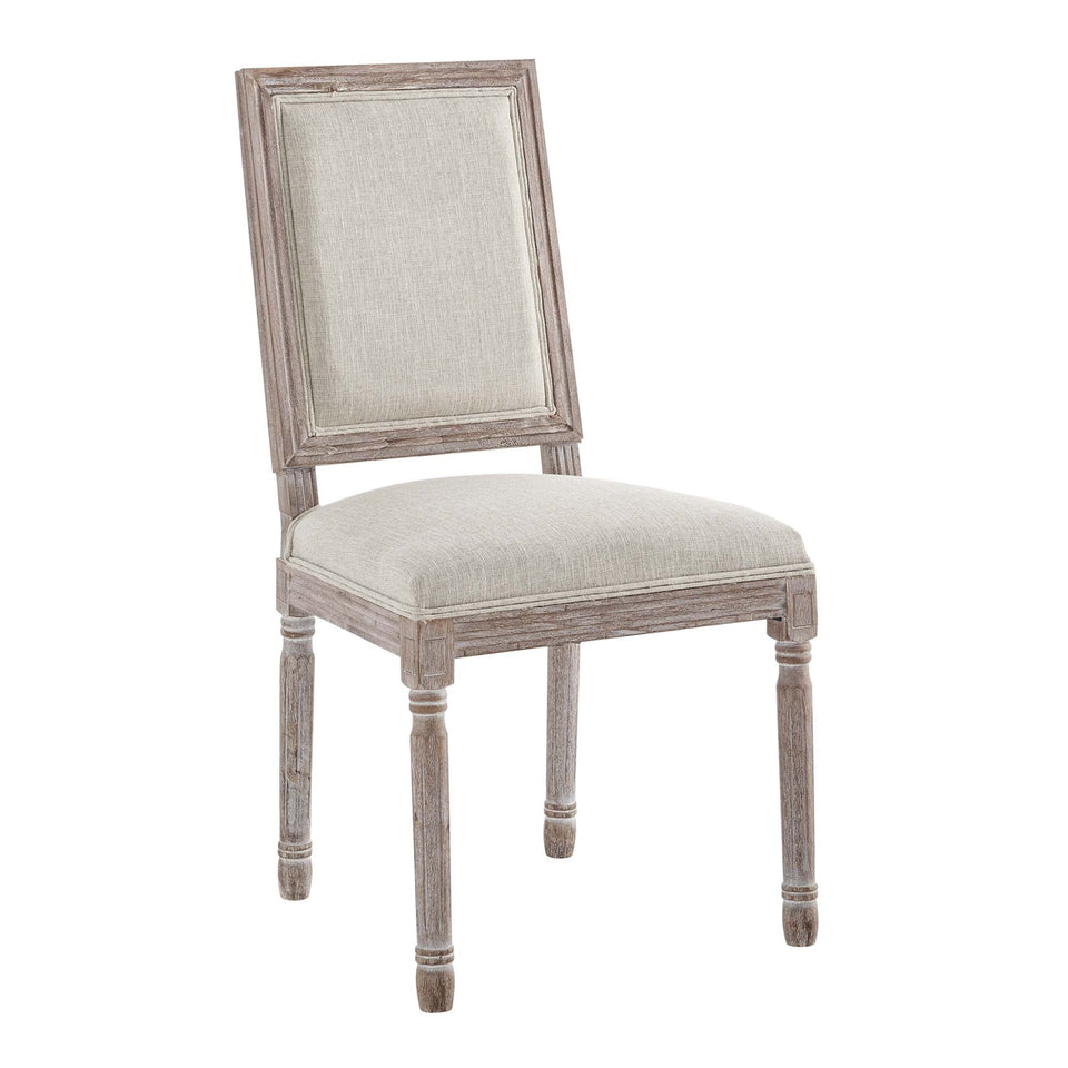 Court Upholstered Fabric Dining Side Chair Set of 2 by Modway