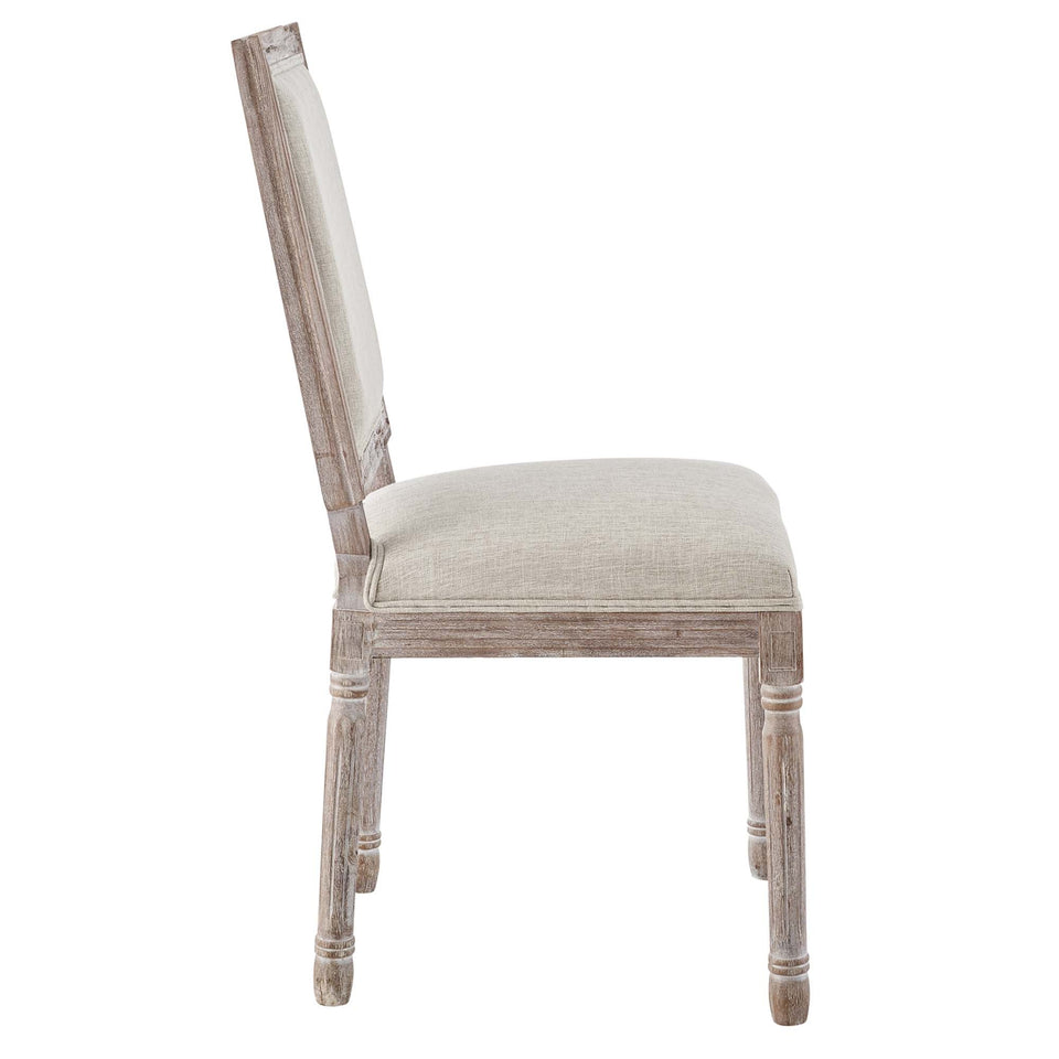 Court Upholstered Fabric Dining Side Chair Set of 2 by Modway
