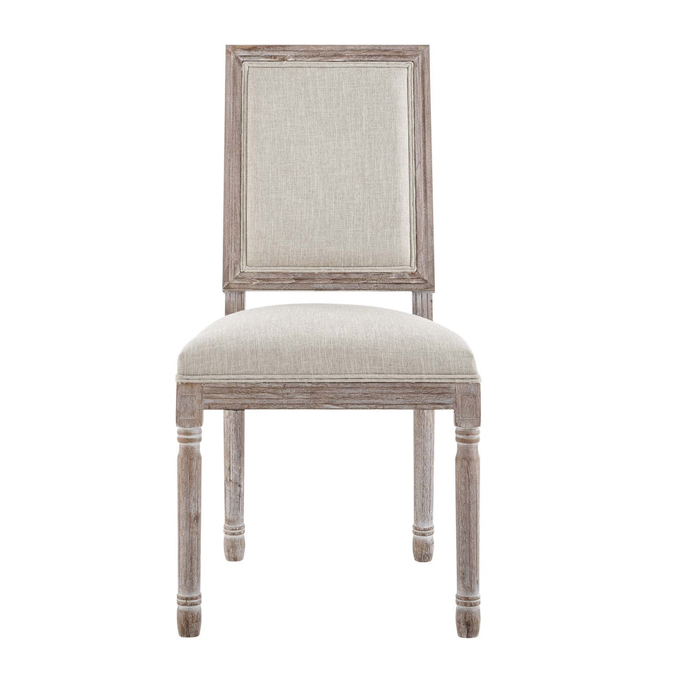 Court Upholstered Fabric Dining Side Chair Set of 2 by Modway