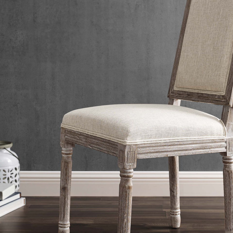 Court Upholstered Fabric Dining Side Chair Set of 2 by Modway