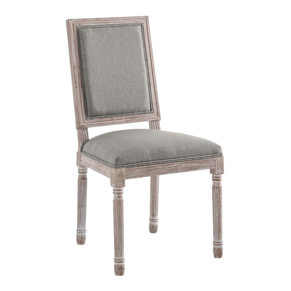 Court Upholstered Fabric Dining Side Chair Set of 2 by Modway