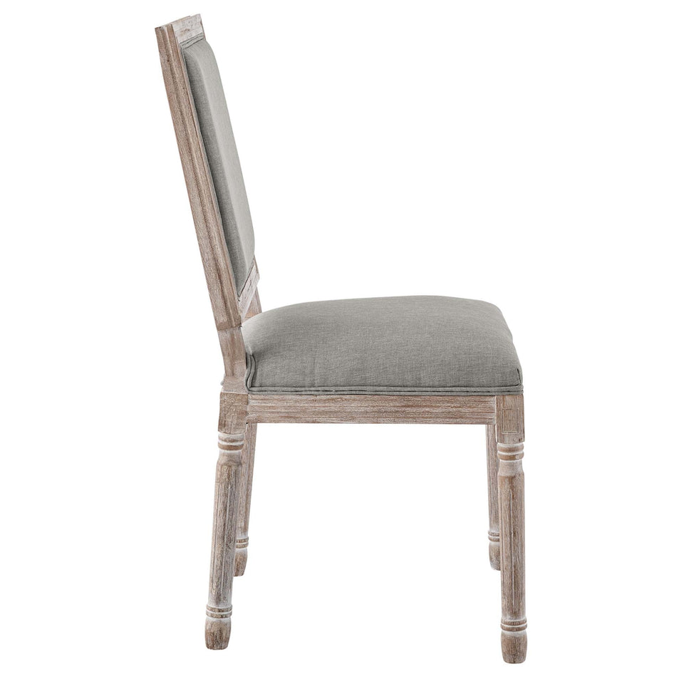 Court Upholstered Fabric Dining Side Chair Set of 2 by Modway