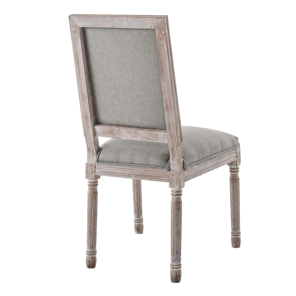Court Upholstered Fabric Dining Side Chair Set of 2 by Modway