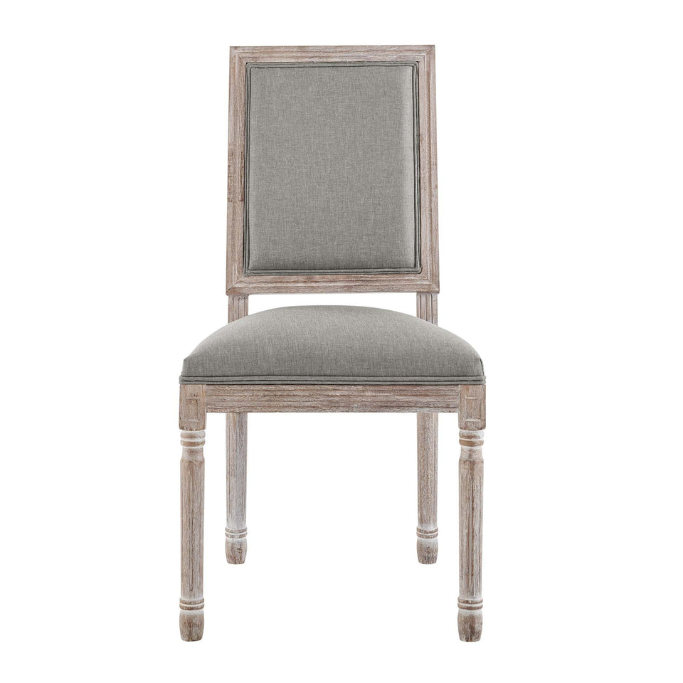Court Upholstered Fabric Dining Side Chair Set of 2 by Modway