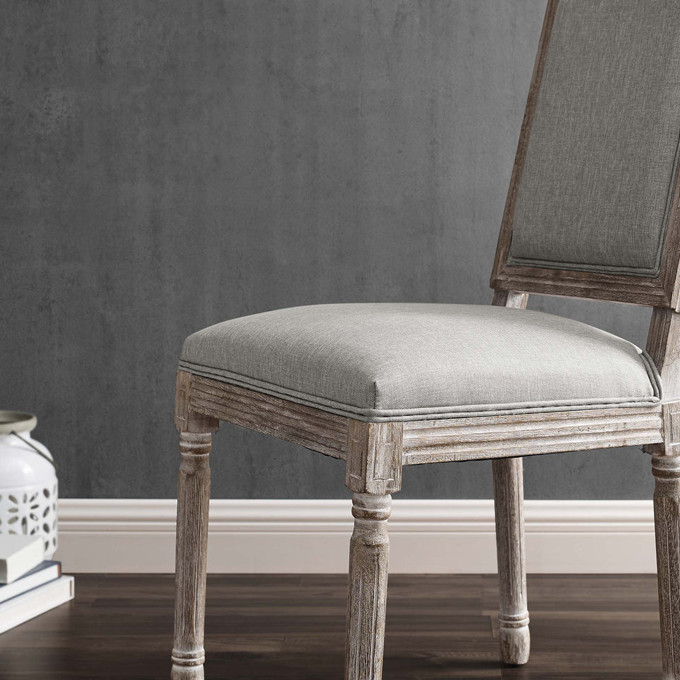 Court Upholstered Fabric Dining Side Chair Set of 2 by Modway