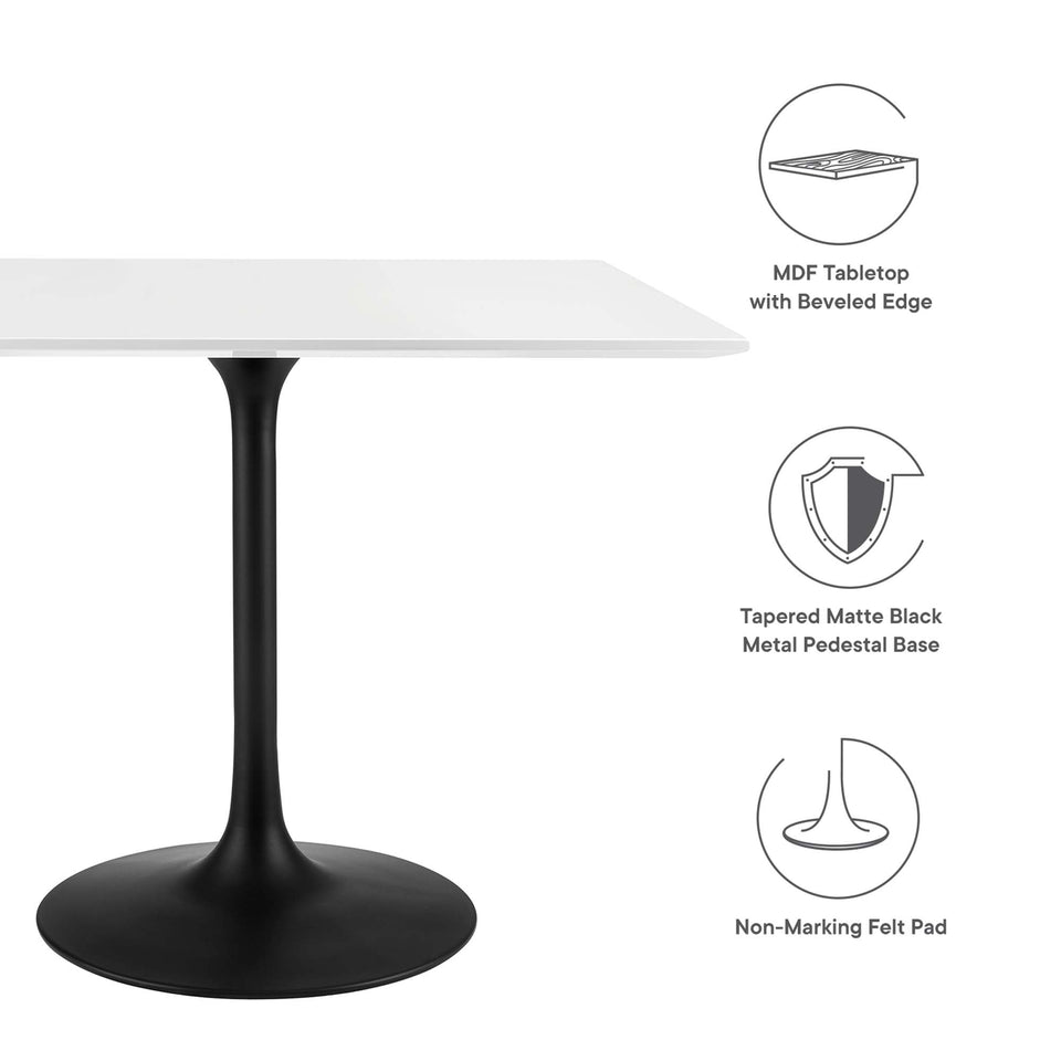 Lippa 36" Square Wood Dining Table by Modway