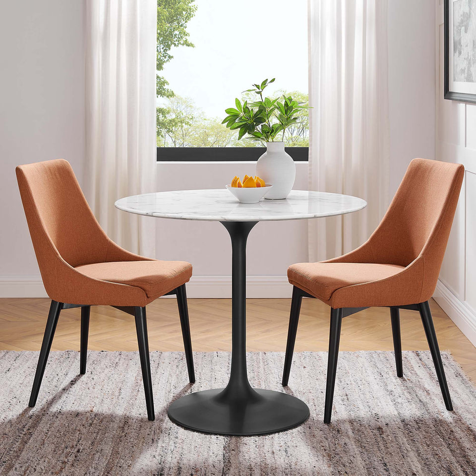 Lippa 36" Round Faux Marble Dining Table by Modway