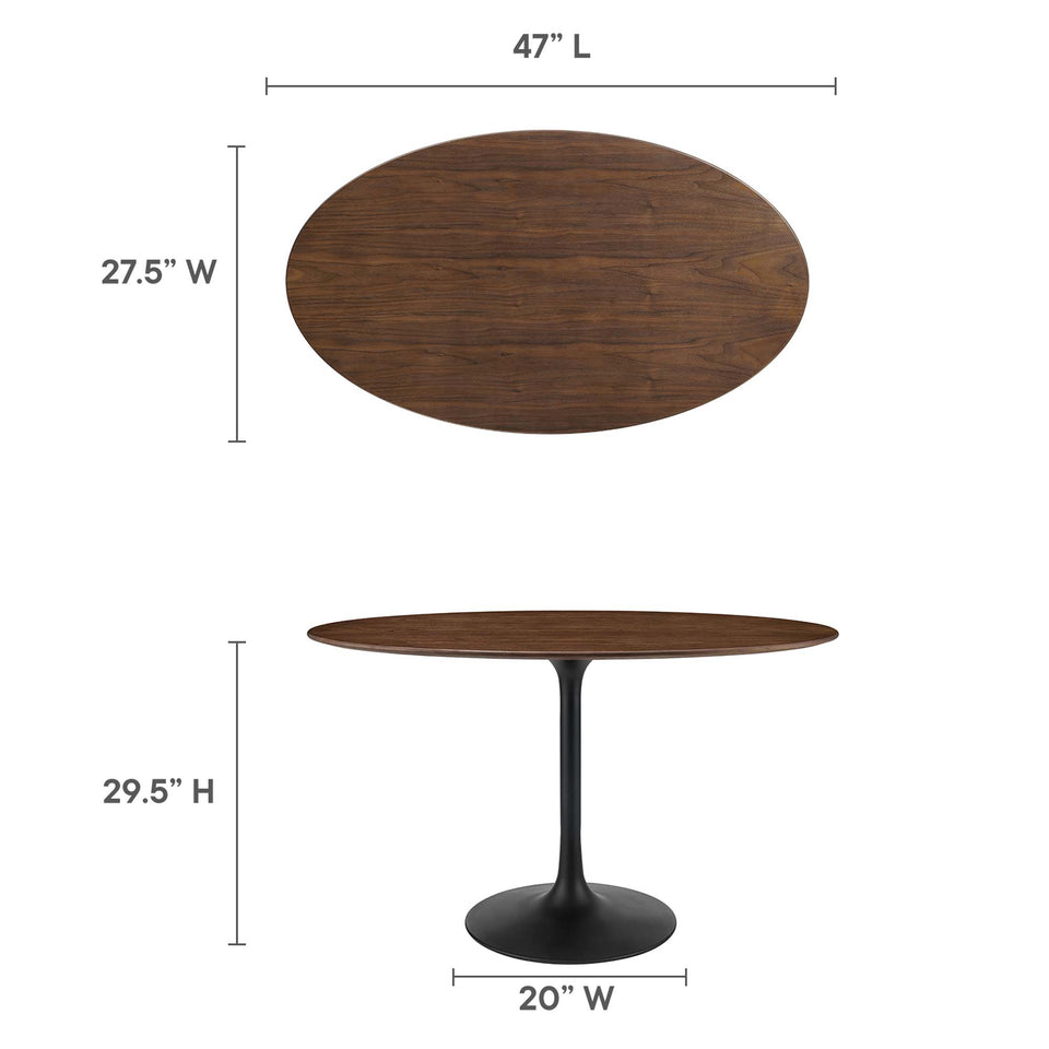 Lippa 48" Oval Wood Dining Table by Modway