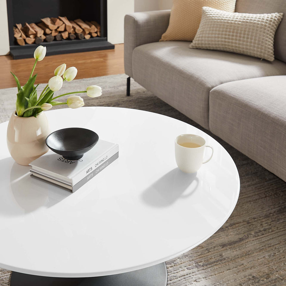 Lippa Round Wood Coffee Table by Modway