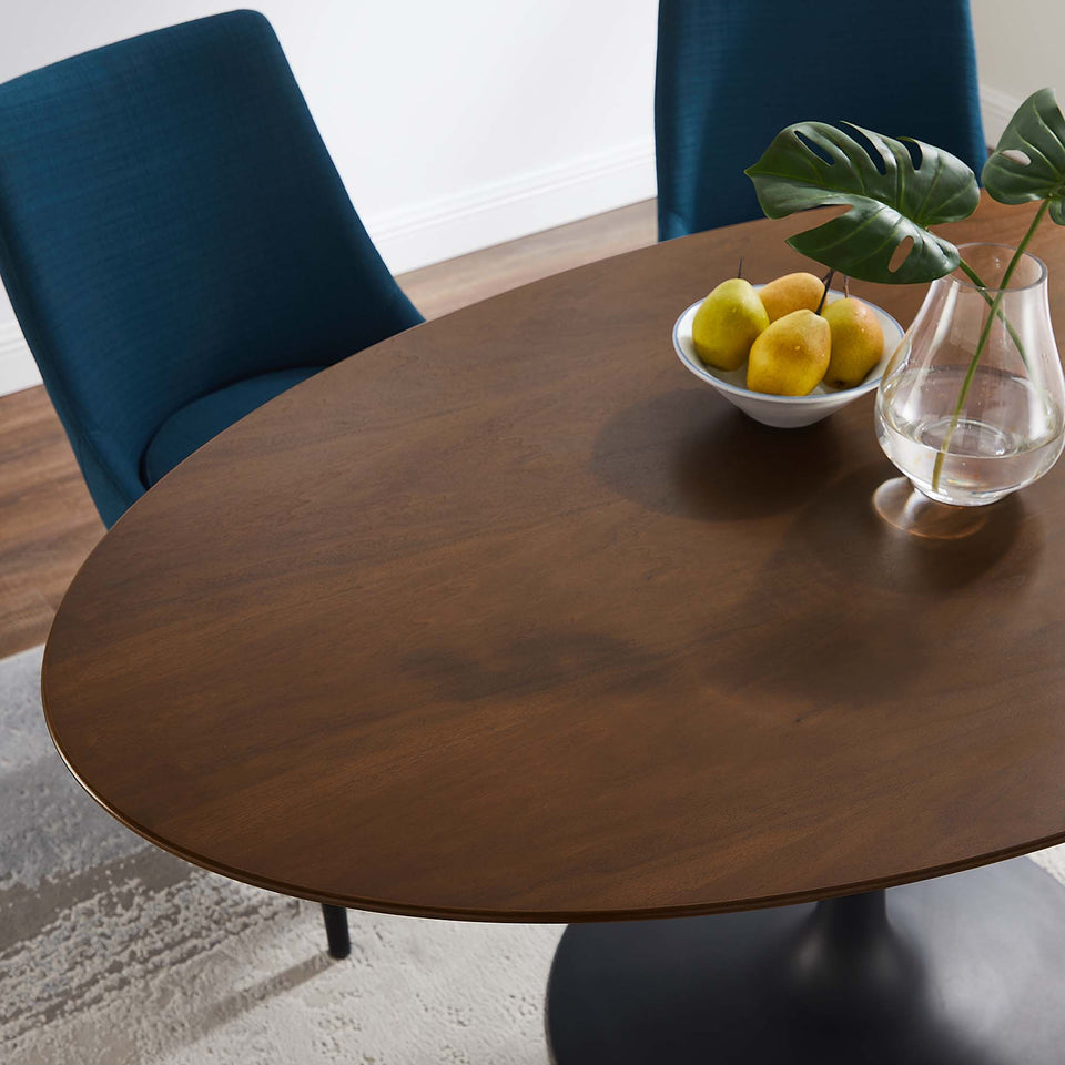 Lippa 60" Oval Walnut Wood Dining Table by Modway