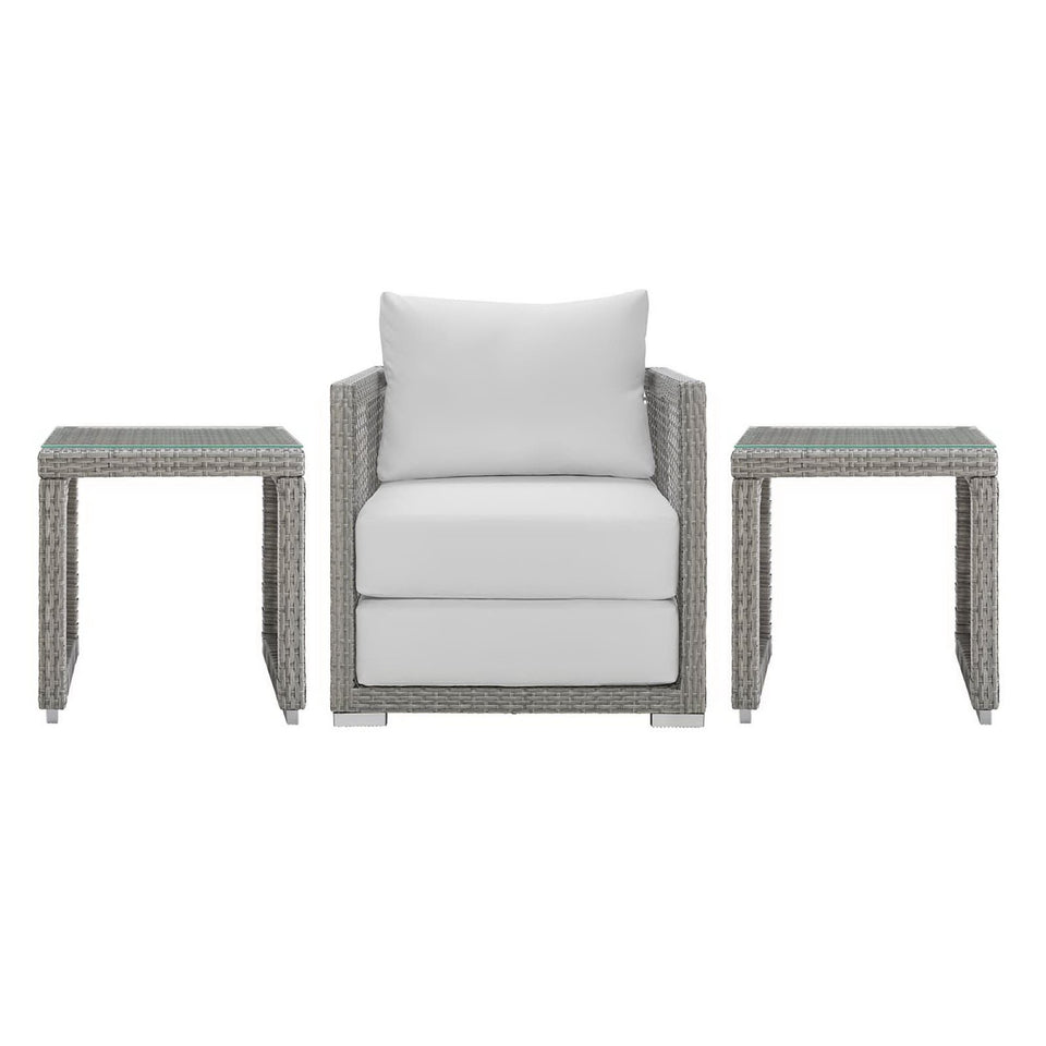 Aura 3 Piece Outdoor Patio Wicker Rattan Set by Modway