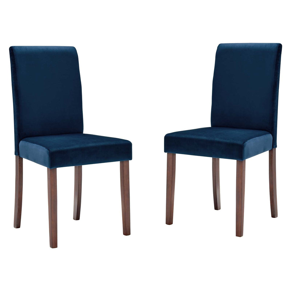 Prosper Upholstered Velvet Dining Side Chair Set of 2 by Modway