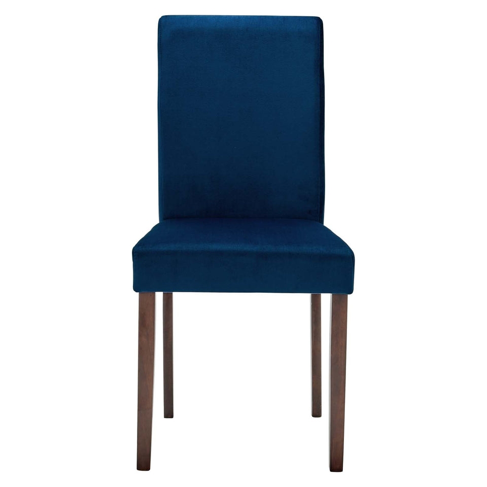 Prosper Upholstered Velvet Dining Side Chair Set of 2 by Modway