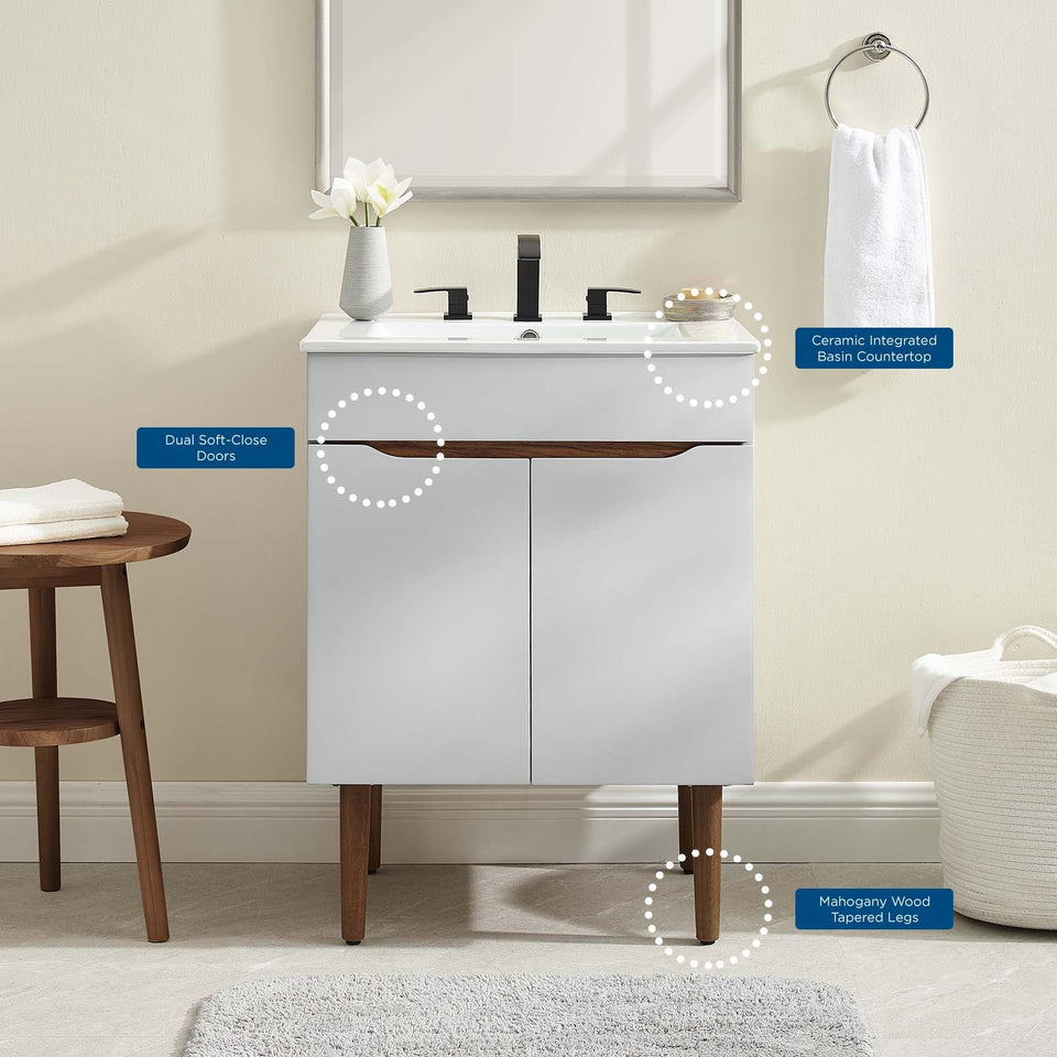 Harvest Bathroom Vanity Basin Included by Modway