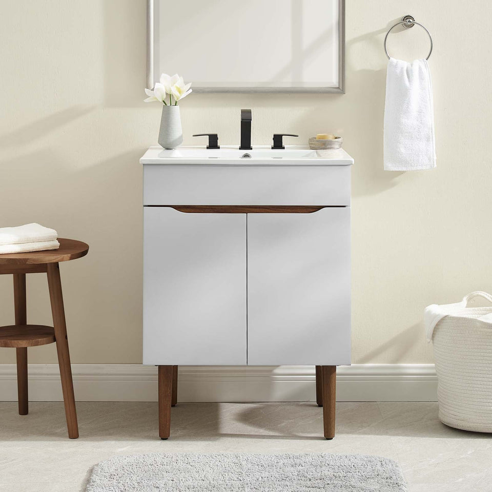 Harvest Bathroom Vanity Basin Included by Modway