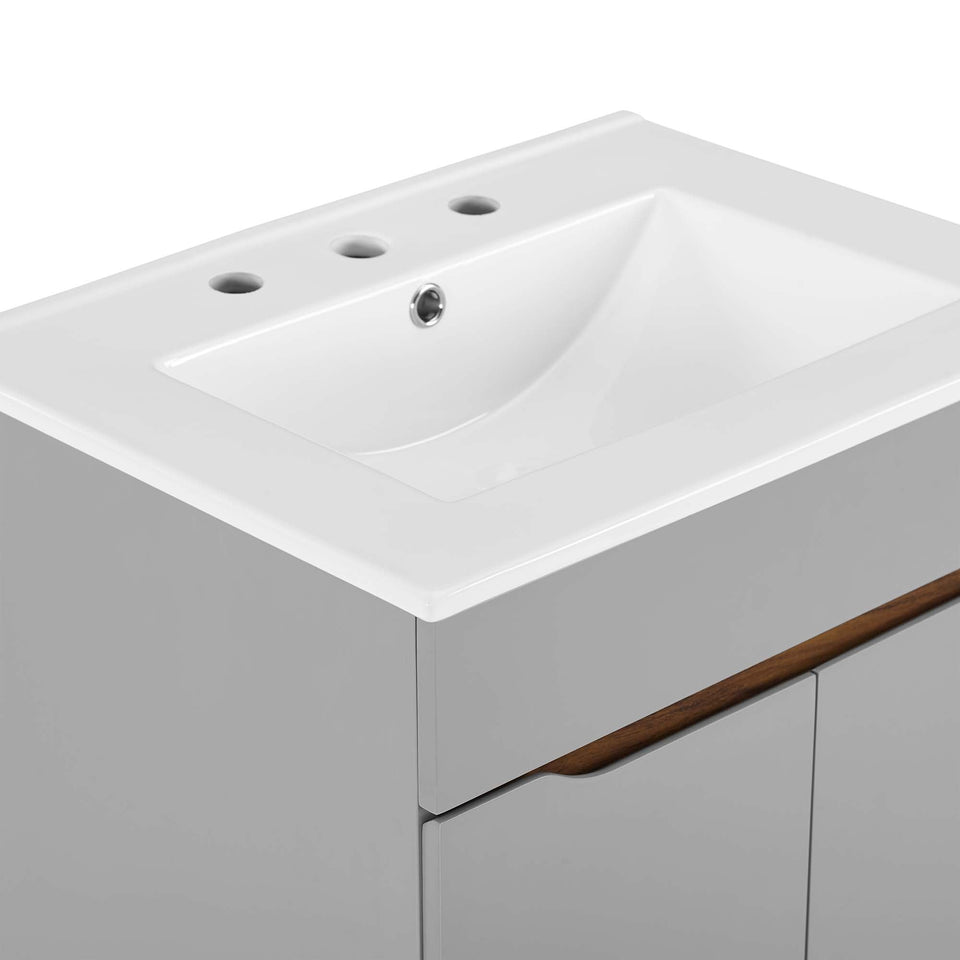 Harvest Bathroom Vanity Basin Included by Modway