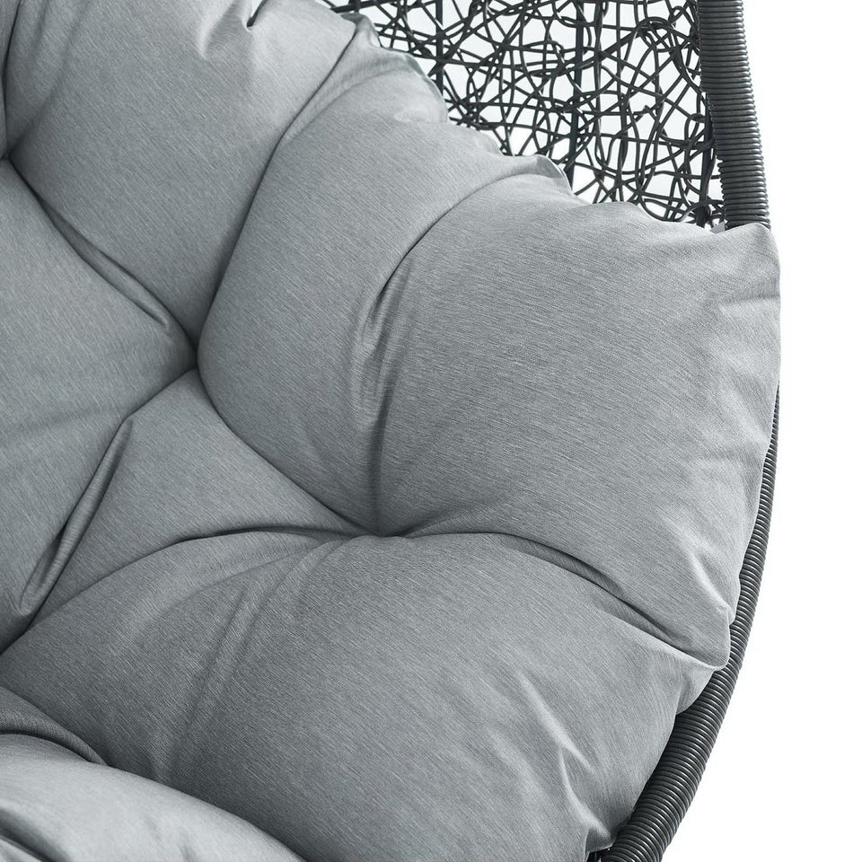 Hide Sunbrella® Fabric Swing Outdoor Patio Lounge Chair Without Stand by Modway