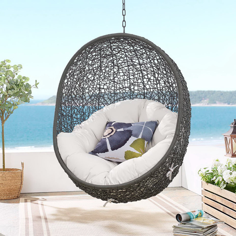Hide Sunbrella® Fabric Swing Outdoor Patio Lounge Chair Without Stand by Modway