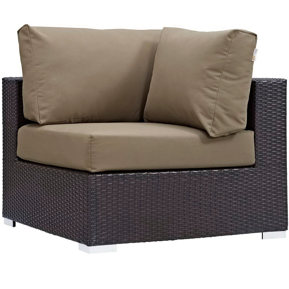 Convene 5 Piece Set Outdoor with Fire Pit by Modway