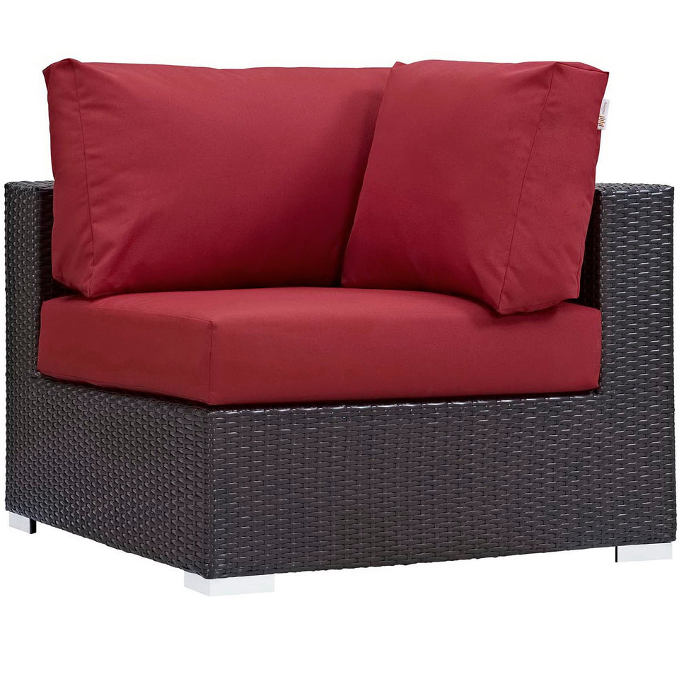Convene 5 Piece Set Outdoor with Fire Pit by Modway