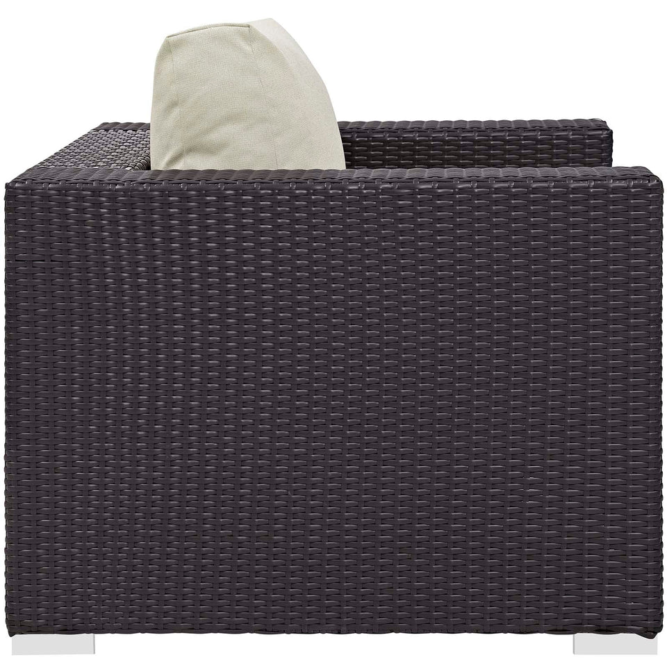 Convene 4 Piece Set Outdoor Patio with Fire Pit by Modway