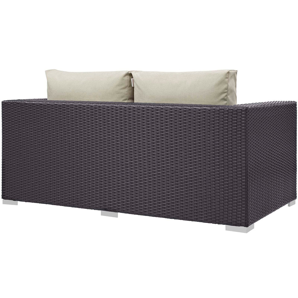 Convene 4 Piece Set Outdoor Patio with Fire Pit by Modway