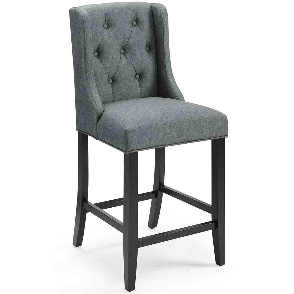 Baronet Tufted Button Upholstered Fabric Counter Stool by Modway