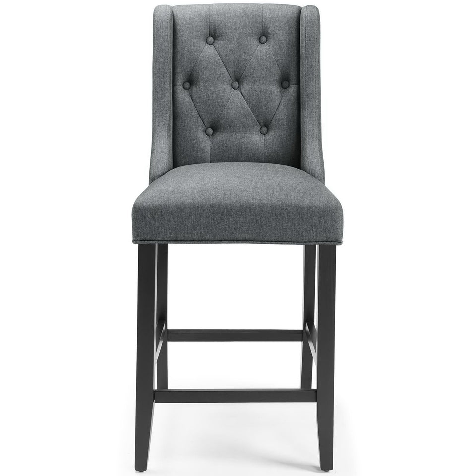 Baronet Tufted Button Upholstered Fabric Counter Stool by Modway