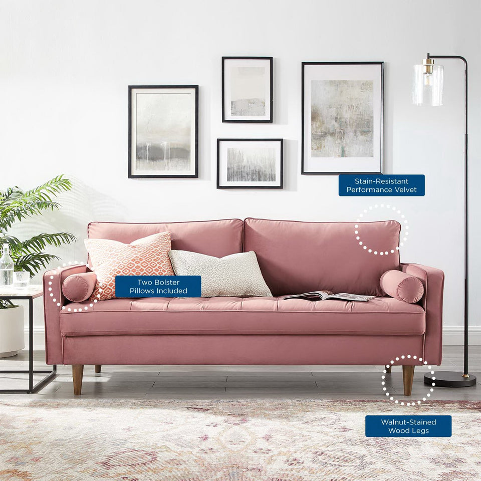 Valour Performance Velvet Sofa by Modway