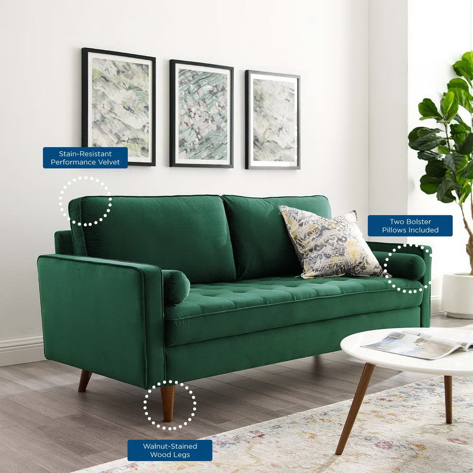 Valour Performance Velvet Sofa by Modway