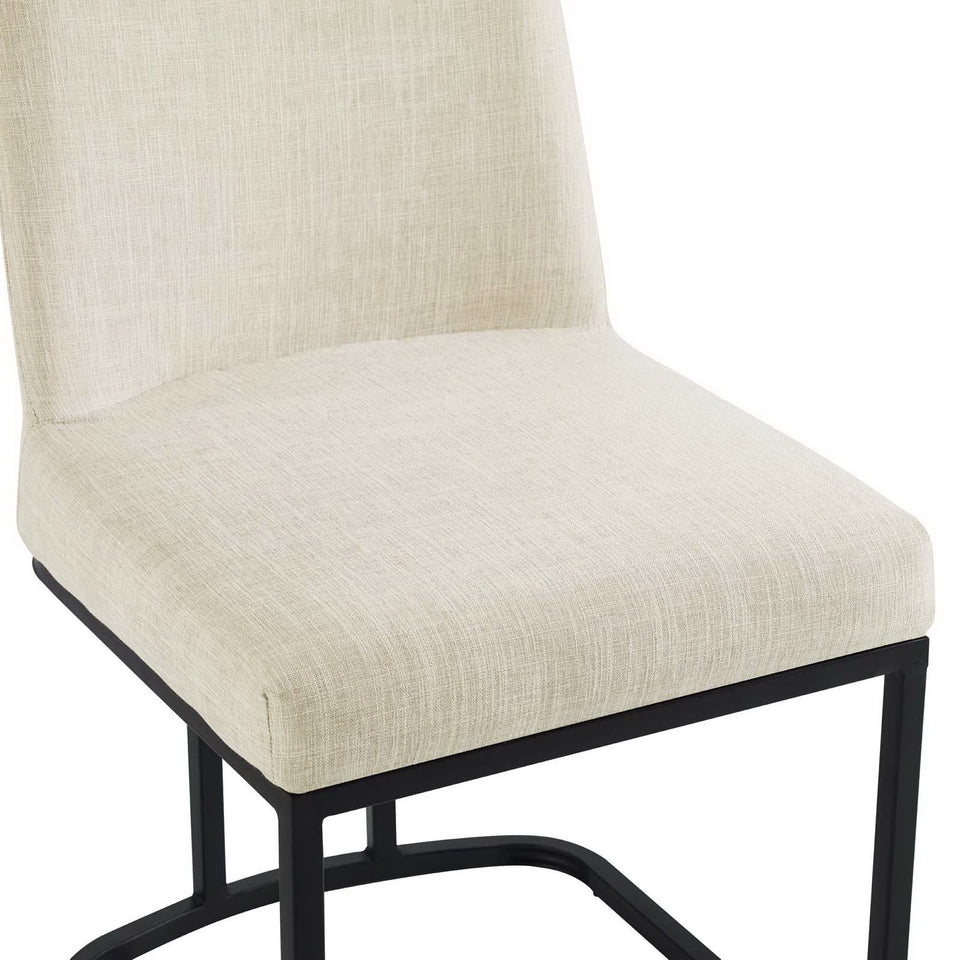 Amplify Sled Base Upholstered Fabric Dining Side Chair by Modway