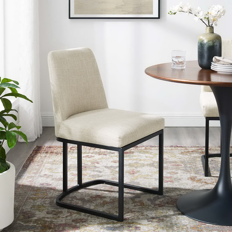 Amplify Sled Base Upholstered Fabric Dining Side Chair by Modway