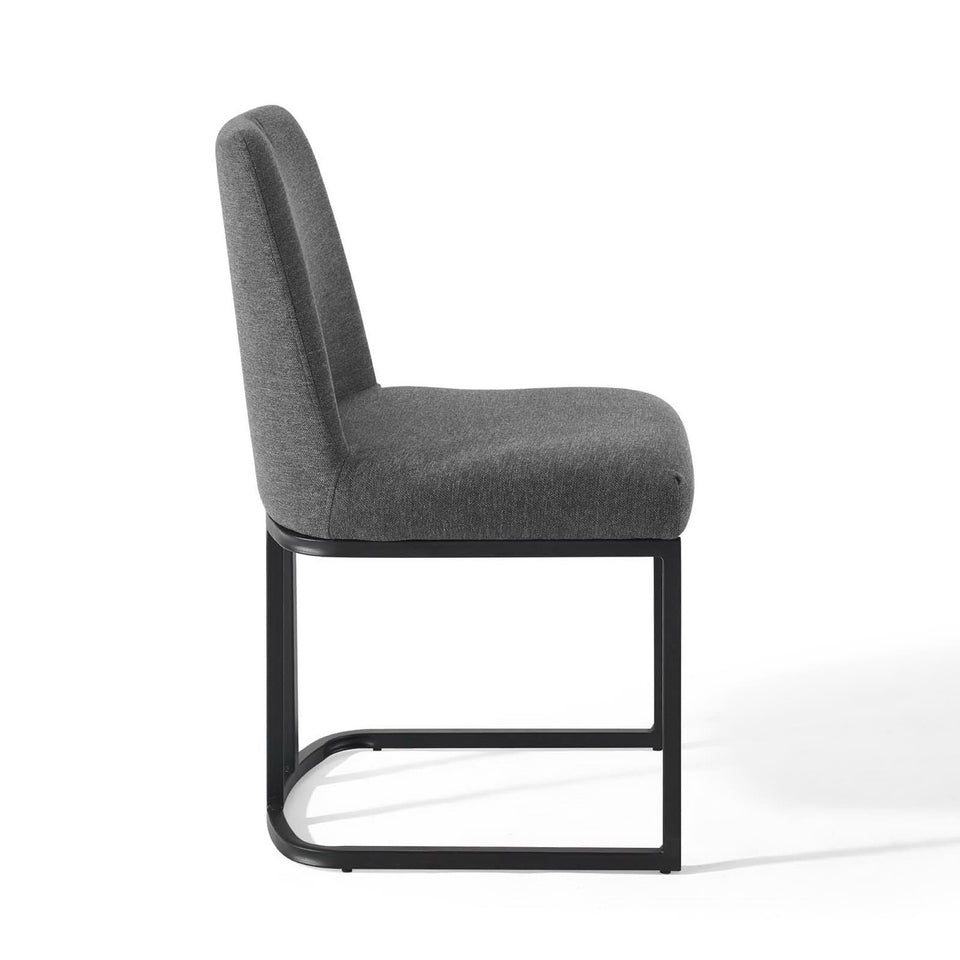 Amplify Sled Base Upholstered Fabric Dining Side Chair by Modway