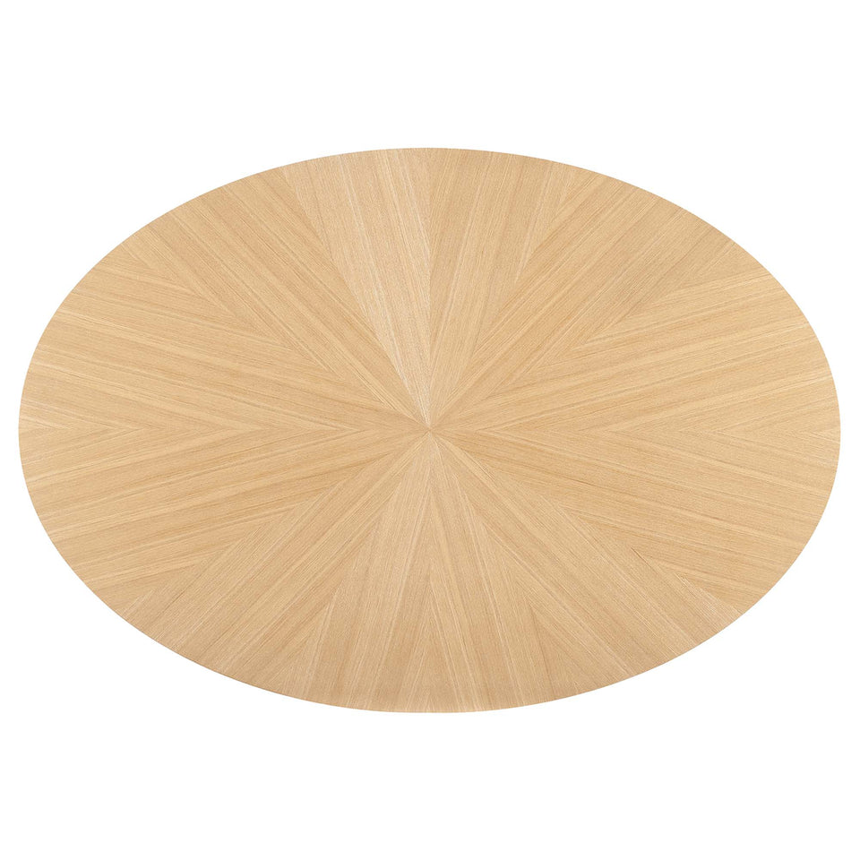 Crossroads 63" Oval Wood Dining Table by Modway