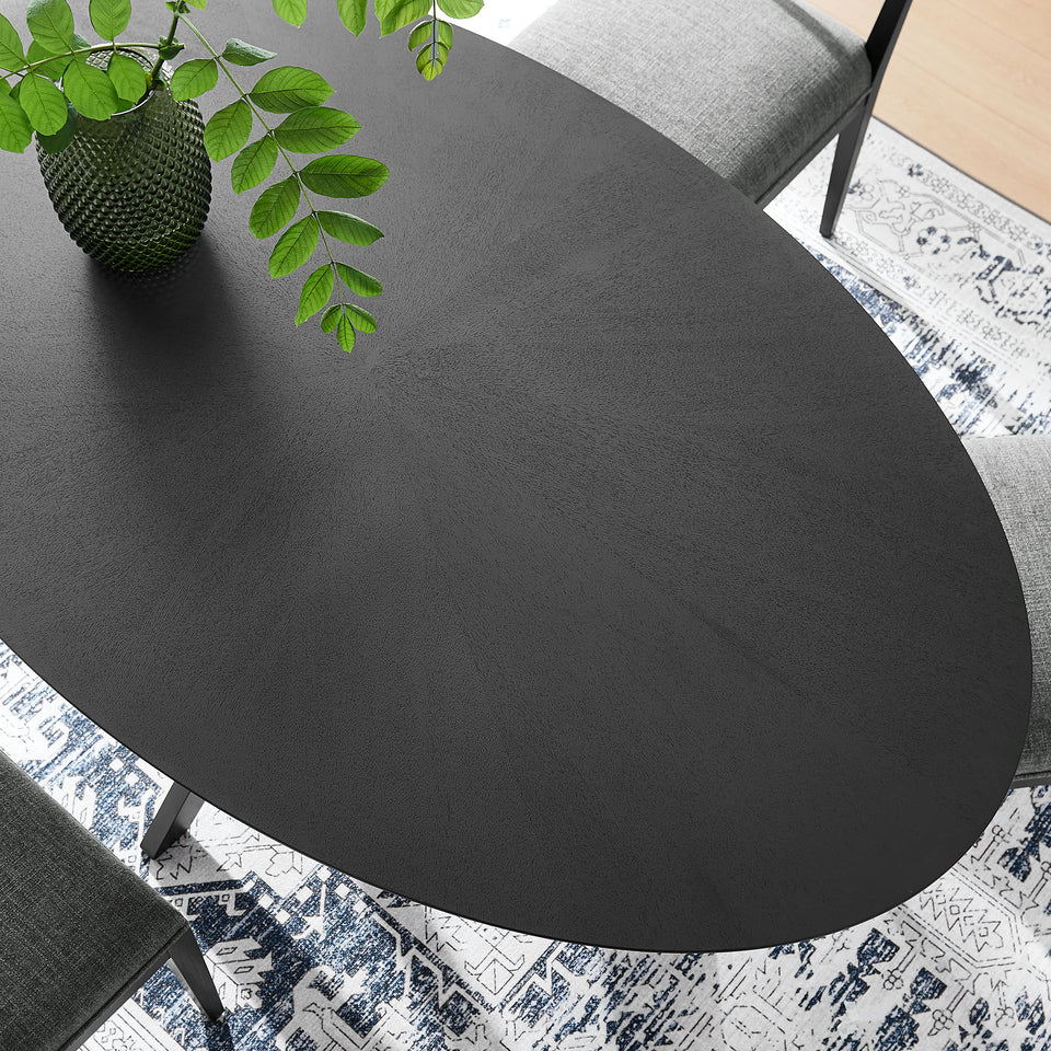 Crossroads 71" Oval Wood Dining Table by Modway