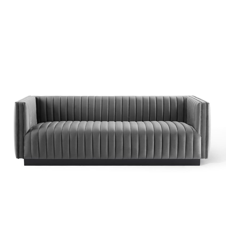 Conjure Channel Tufted Velvet Sofa by Modway