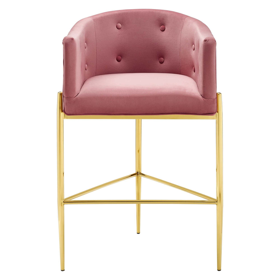 Savour Tufted Performance Velvet Bar Stool by Modway