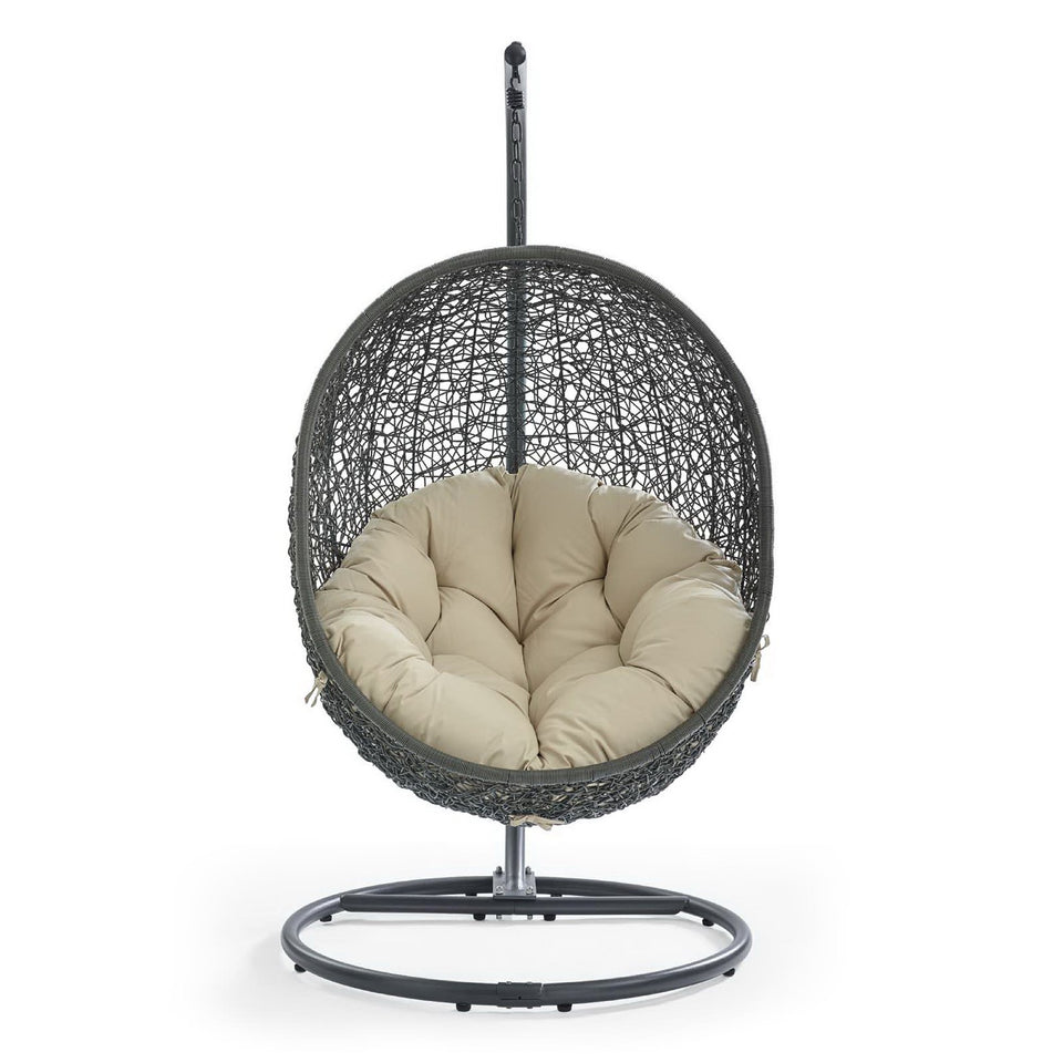 Hide Outdoor Patio Sunbrella® Swing Chair With Stand by Modway