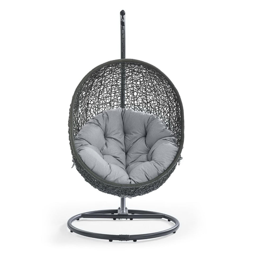 Hide Outdoor Patio Sunbrella® Swing Chair With Stand by Modway